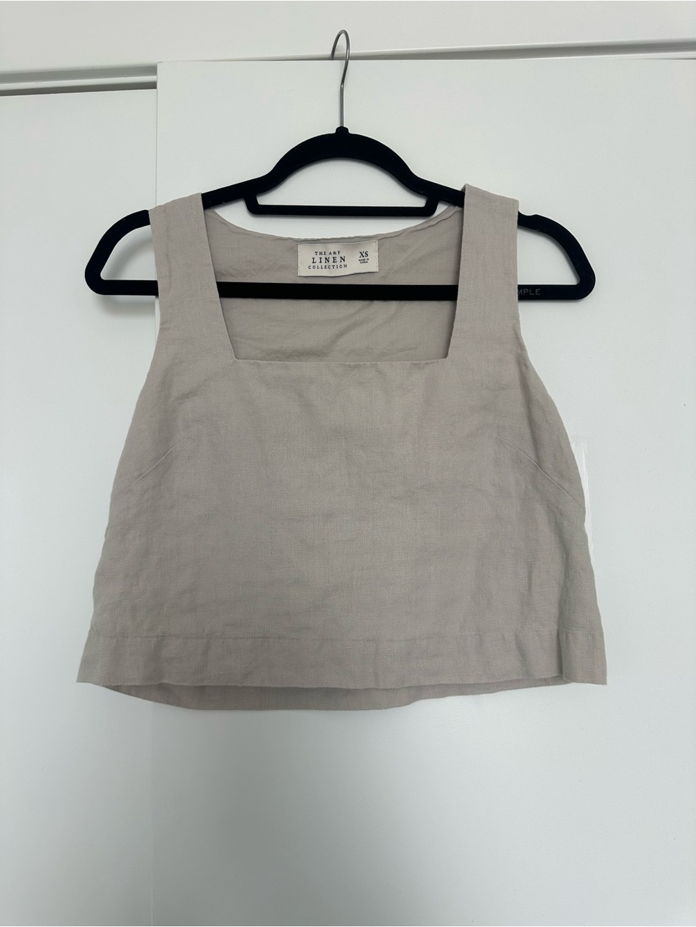 Abercrombie Tan Linen Top